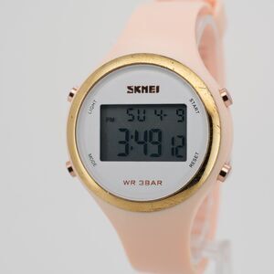 SKMEI 1720 Women's Digital Watch Pink Strap Rose Gold Bezel Casual Sport Style